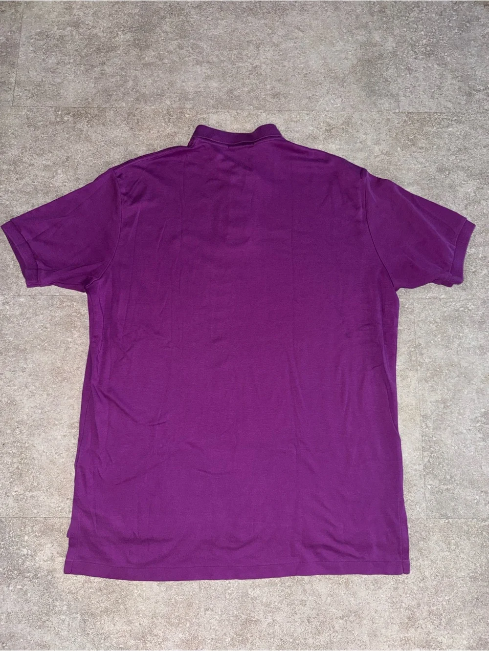 Polo Ralph Lauren Men’s XL Solid Purple Short Sleeve Cotton Polo Logo